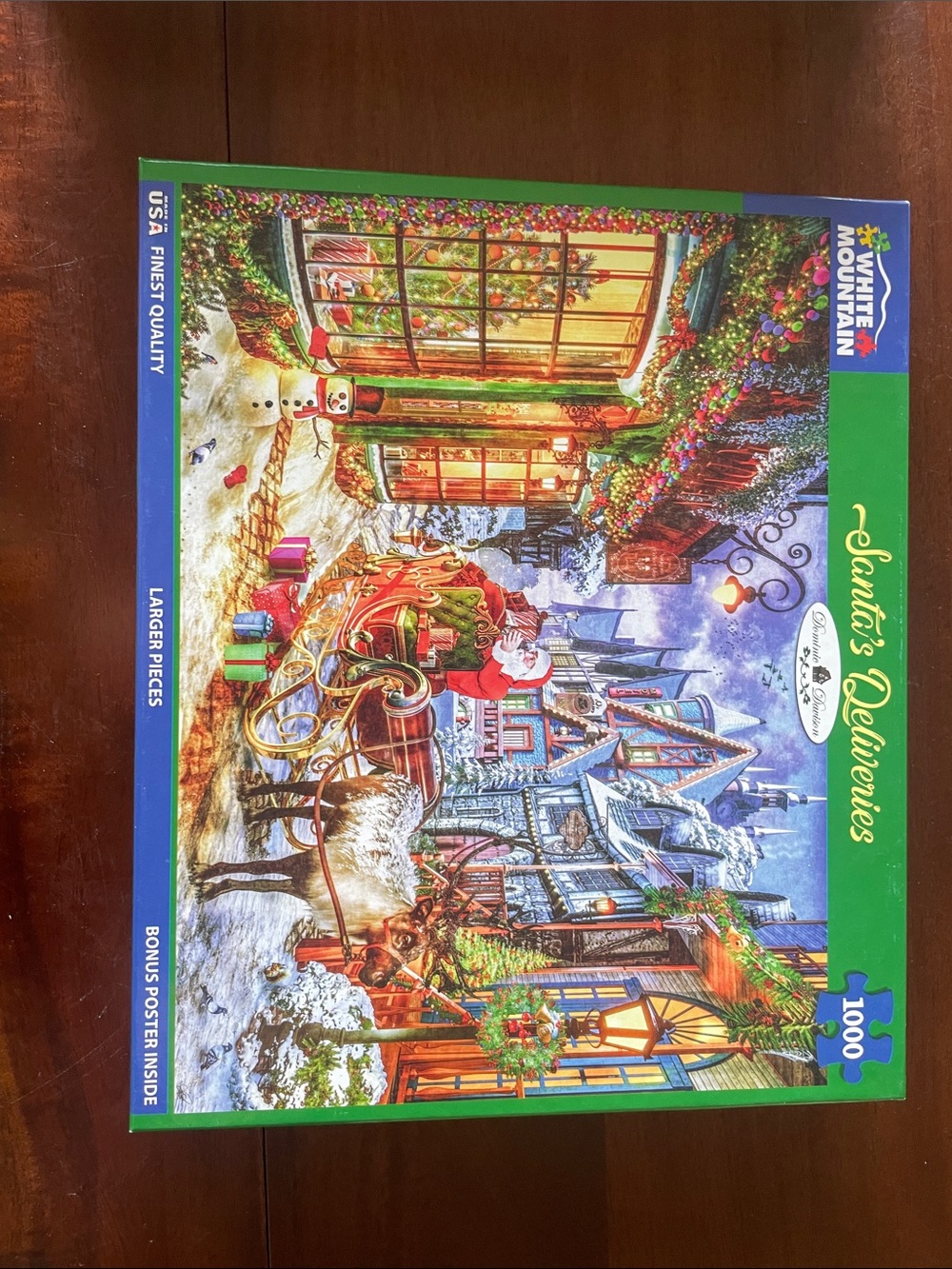 White Mountain 'Santa's Deliveries' 1000-Piece Christmas Puzzle - Multi
